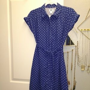 Old Navy Maternity Tie Belt Shirt Dress